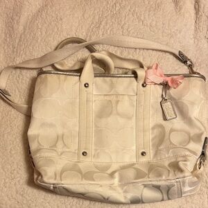White Coach bag(with straps included)